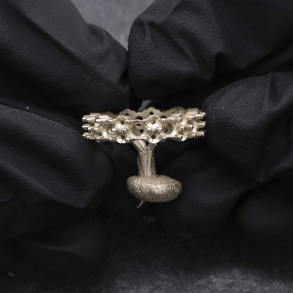 Recreated Diamond and Sapphire Ring Casting