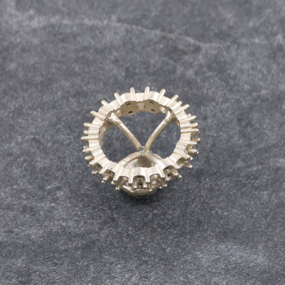 Recreated Diamond and Sapphire Ring Casting