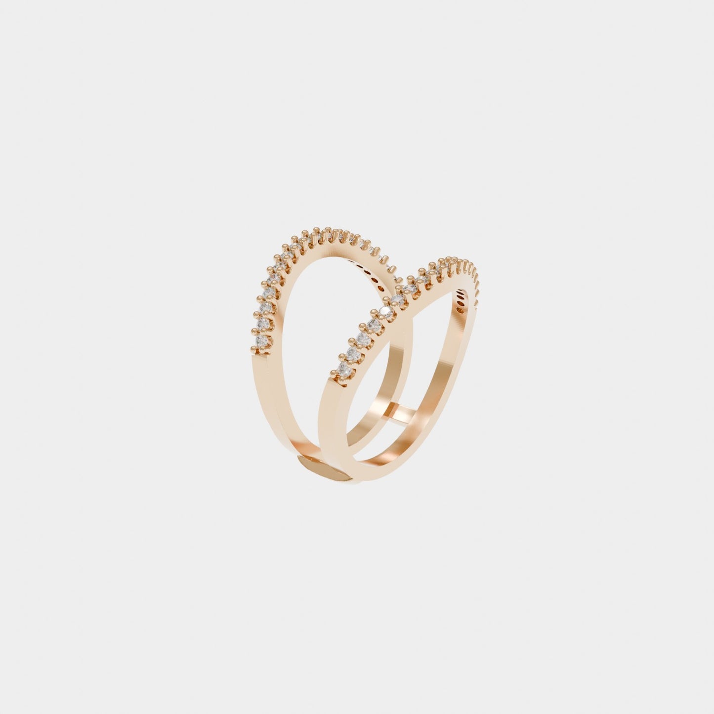 14k Yellow Gold Custom Diamond Ring Guard