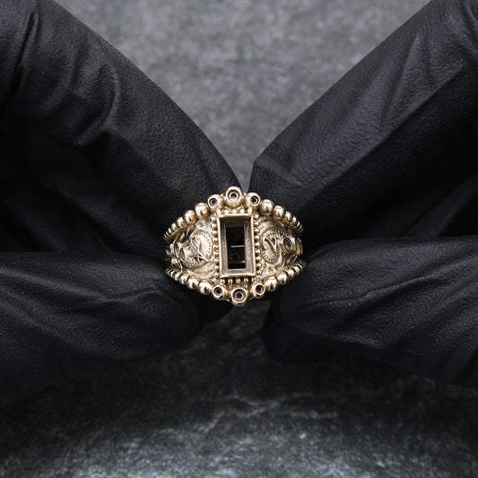 Unique Custom Beaded Class Ring