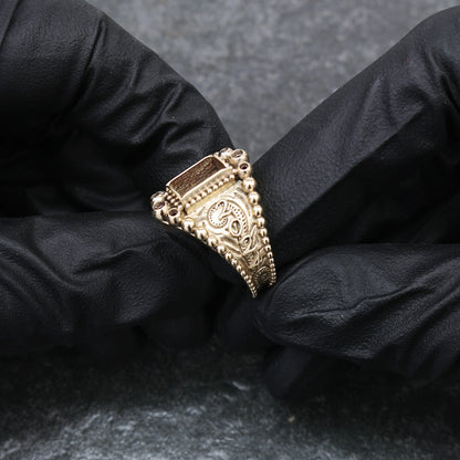 Unique Custom Beaded Class Ring