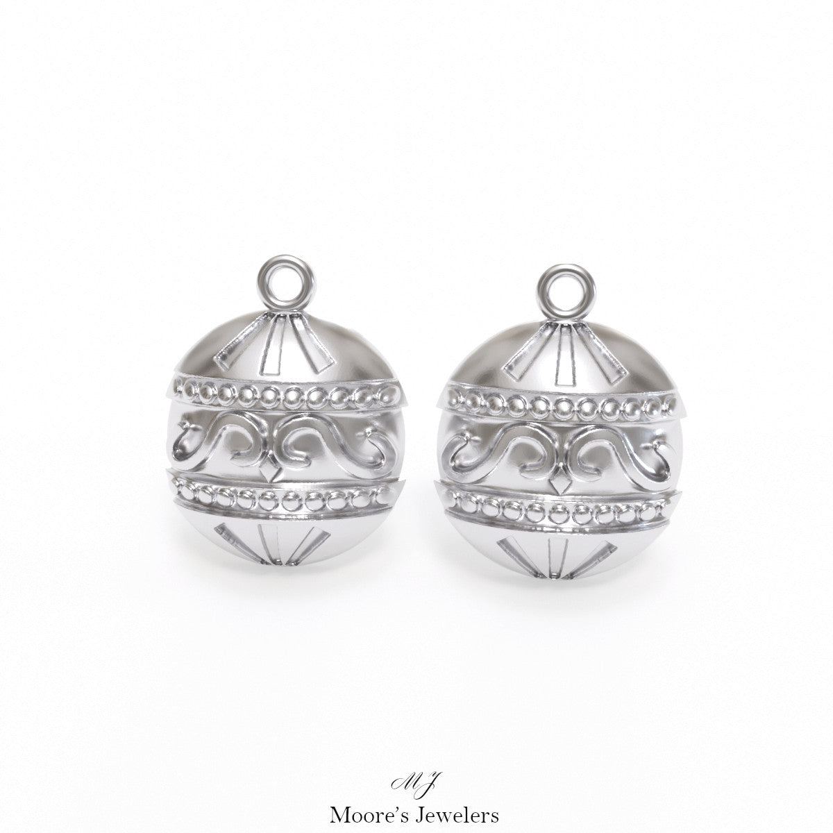 Christmas Ornament Earrings 3d Model