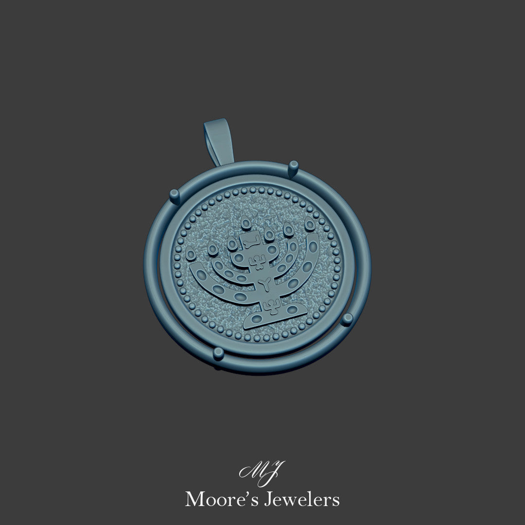 Jewish Medallion Pendants 3d Model