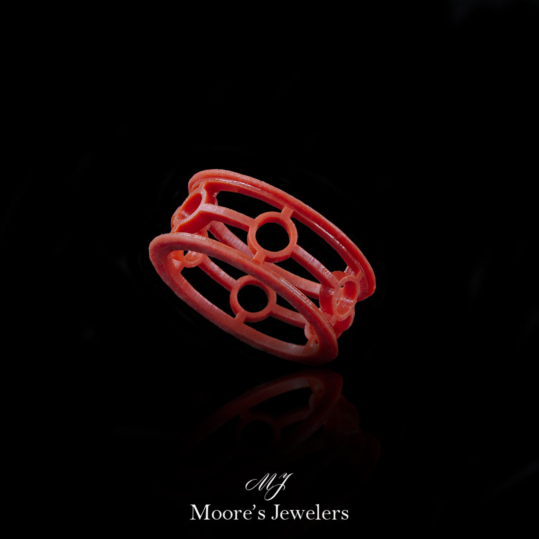 3d Printed Abstract Eternity Style Band