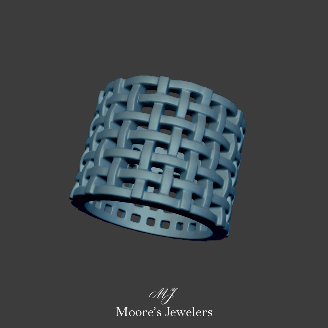 Basket Weave Ring 3d Model