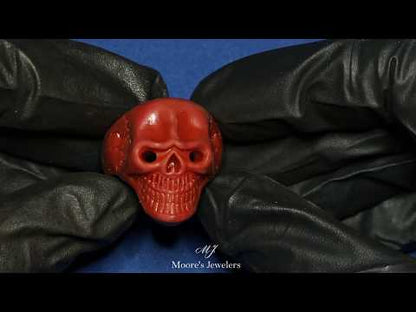 3d Sculpted and Printed Man's Skull Ring