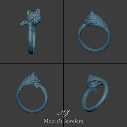 Matching Cat Ring 3d Model