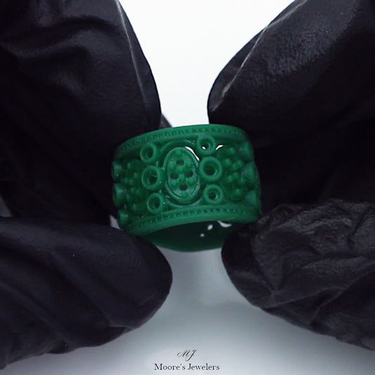 Gent's Multi Gemstone Ring 3d Print