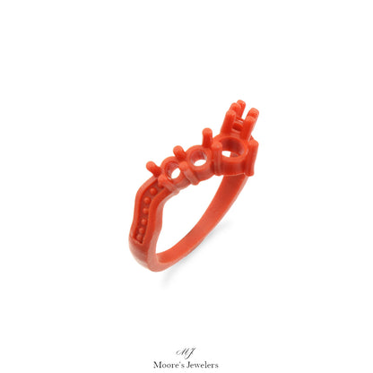 3d Printed Multi Color Gemstone Everyday Ring