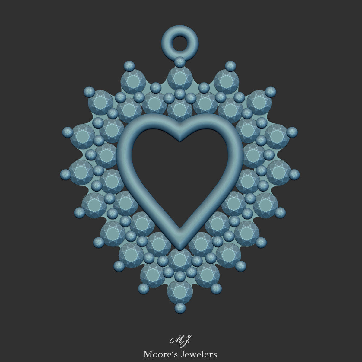 Heart Pendant 3d Model