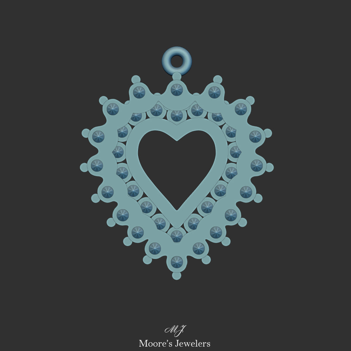 Heart Pendant 3d Model