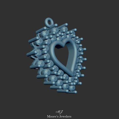 Heart Pendant 3d Model